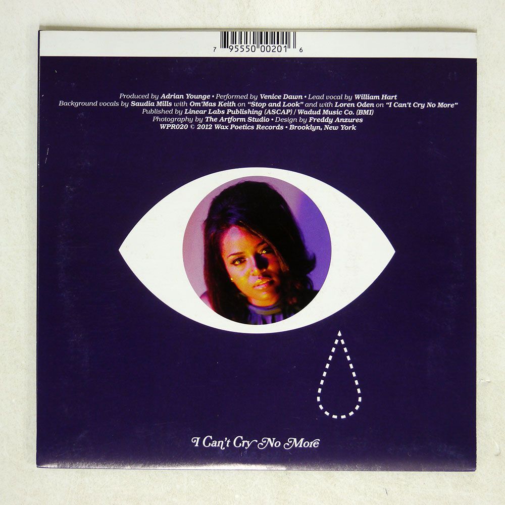 ADRIAN YOUNGE/STOP AND LOOK (AND YOU HAVE FOUND LOVE) I CAN’T CRY NO MORE/WAX POETICS WPR020 7 □の画像2