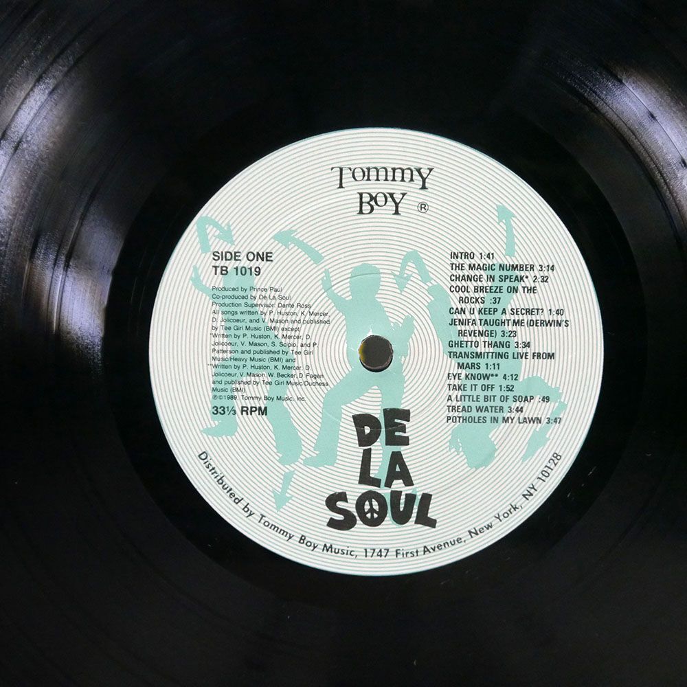 米 ORIGINAL DE LA SOUL/3 FEET HIGH AND RISING/TOMMY BOY TB1019 LPの画像2