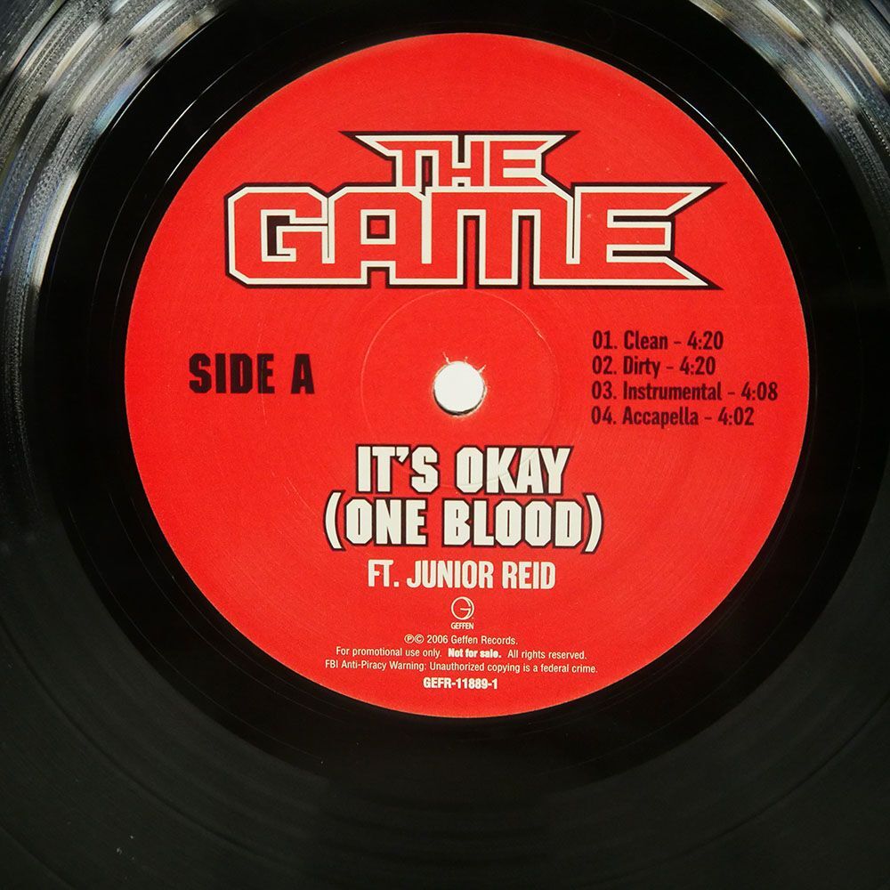 米 GAME/IT’S OKAY (ONE BLOOD)/GEFFEN GEFR118891 12の画像2