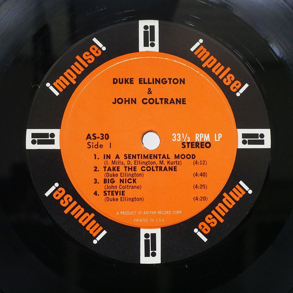 DUKE ELLINGTON/& JOHN COLTRANE/IMPULSE AS30 LPの画像3