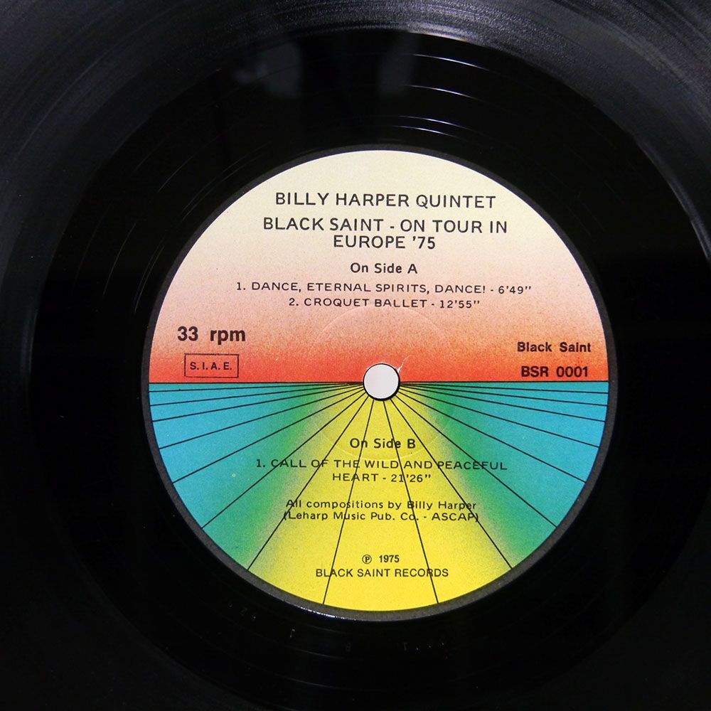 BILLY HARPER/BLACK SAINT/BLACK SAINT BSR0001 LPの画像3