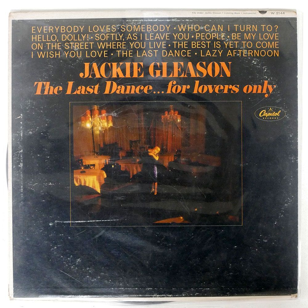 JACKIE GLEASON/LAST DANCE... FOR LOVERS ONLY/CAPITOL W2144 LPの画像1