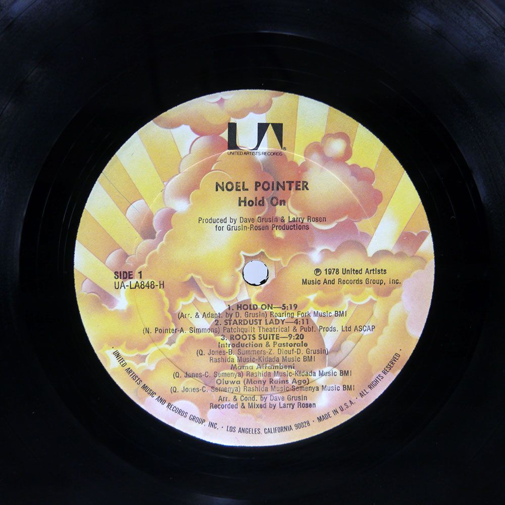 NOEL POINTER/HOLD ON/UNITED ARTISTS UALA848H LPの画像2
