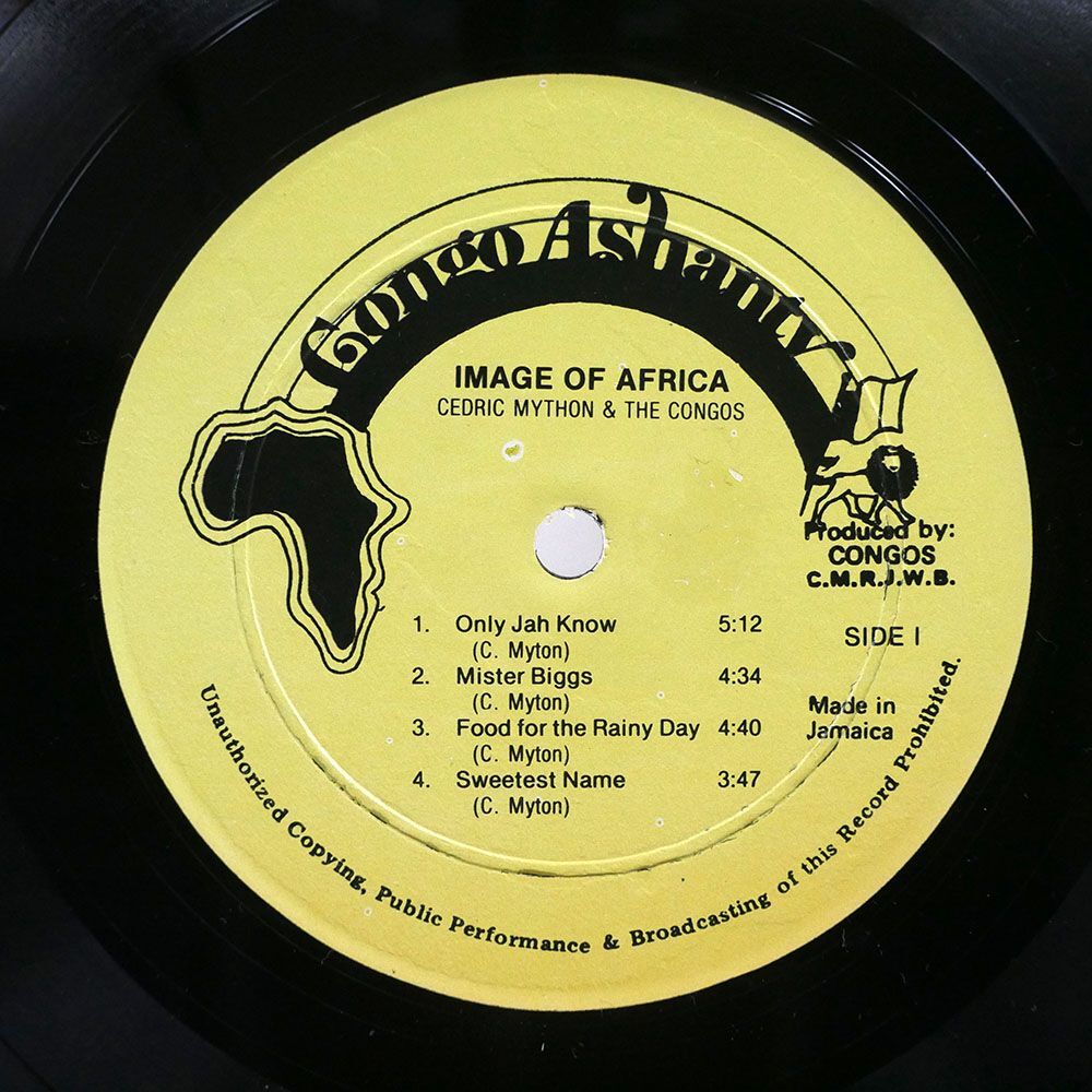 CEDRIC MYTON & THE CONGOS/IMAGE OF AFRICA/CONGO ASHANTY 003 LPの画像3