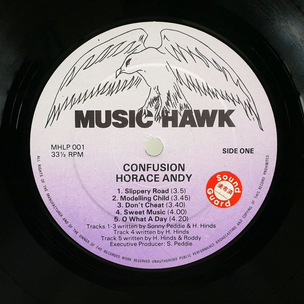 HORACE ANDY/CONFUSION/MUSIC HAWK MHLP001 LPの画像3