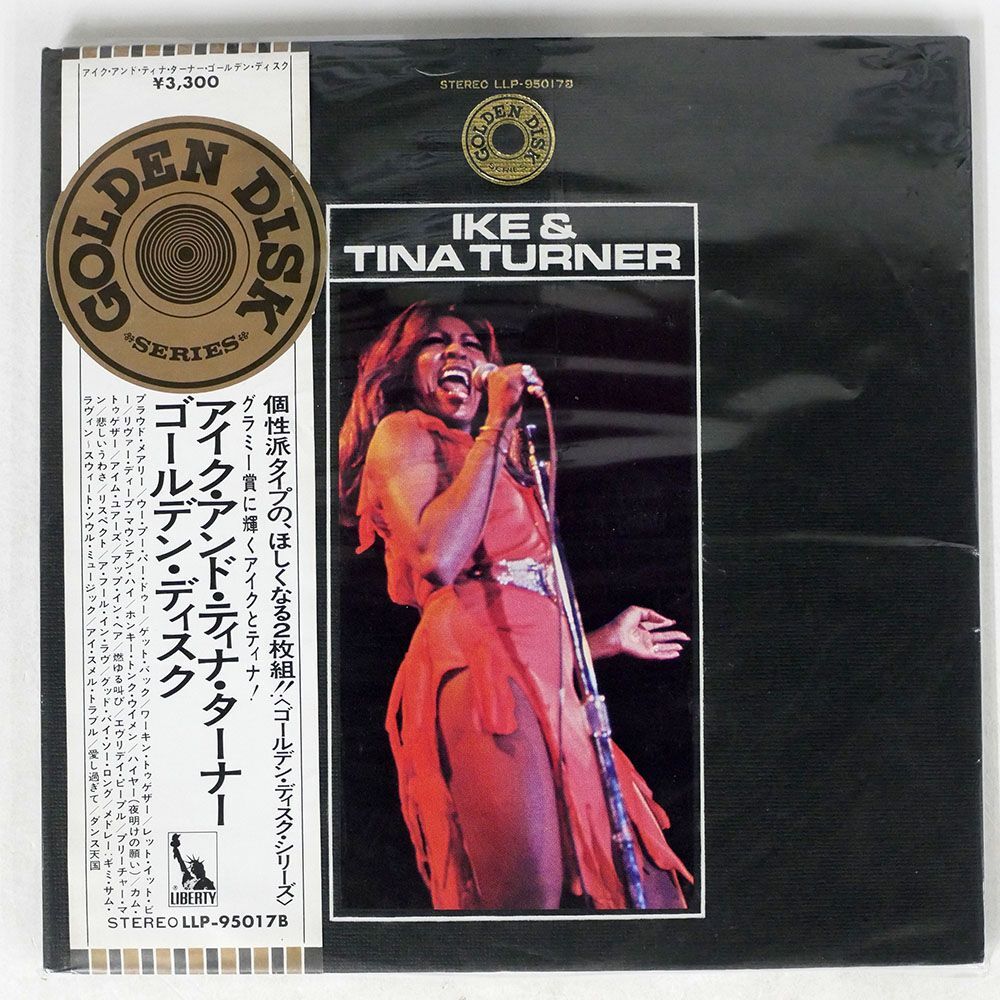 帯付き IKE & TINA TURNER/GOLDEN DISK/TOSHIBA LLP95017 LPの画像1