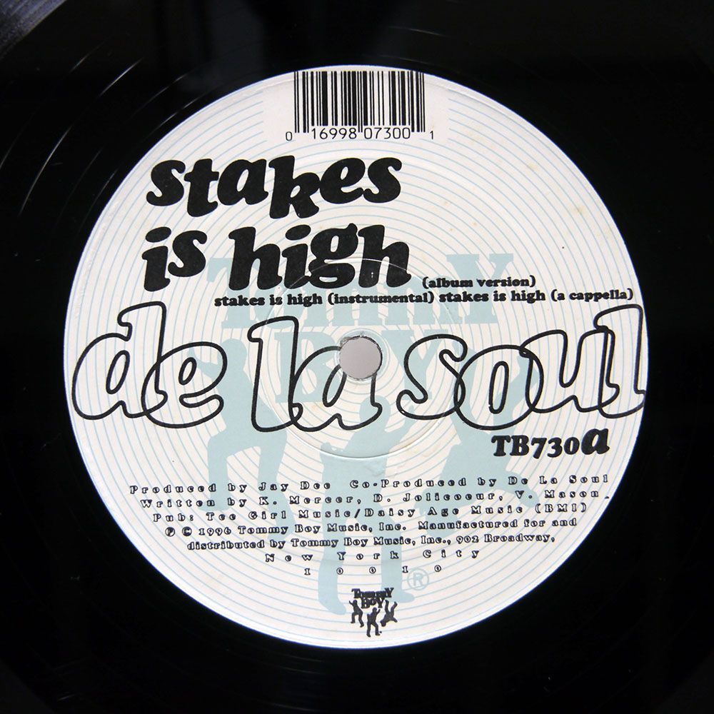 米 DE LA SOUL/STAKES IS HIGH/TOMMY BOY TB730 12の画像2