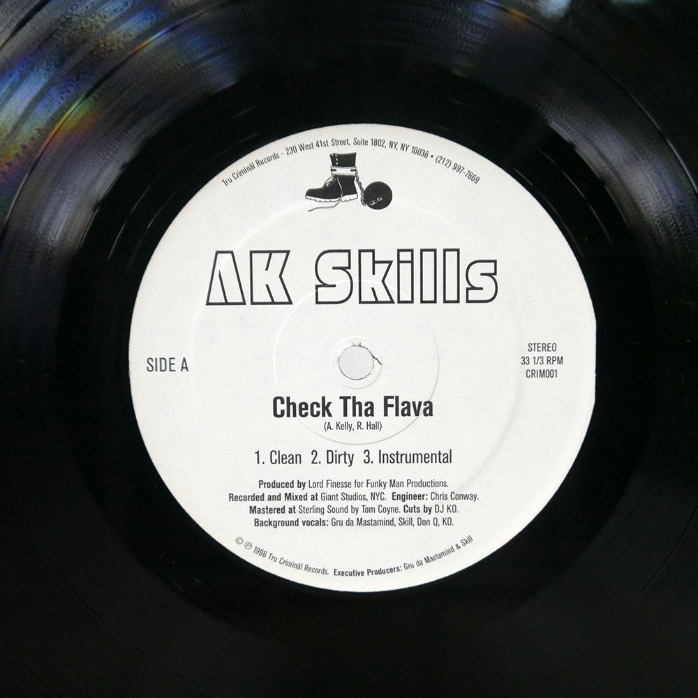 米 AK SKILLS/CHECK THA FLAVA/TRU CRIMINAL CRIM001 12の画像1