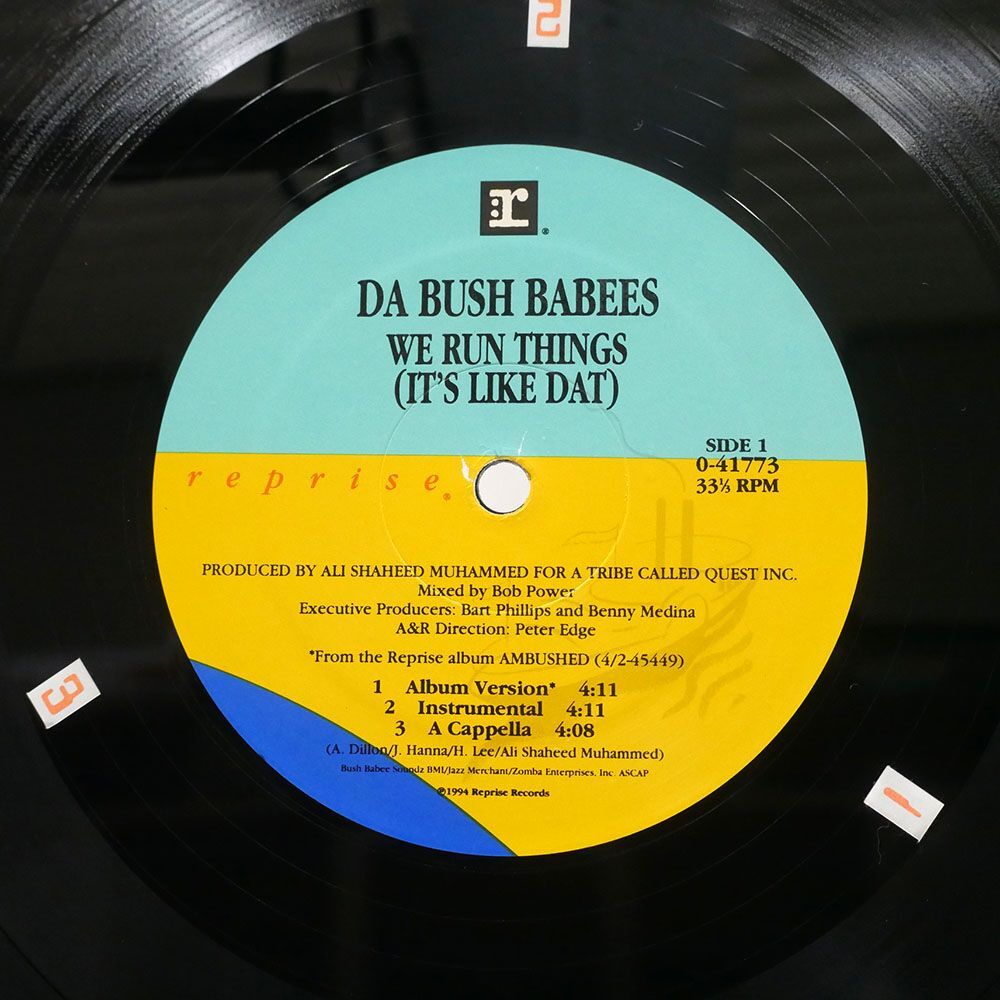 米 DA BUSH-BABEES/WE RUN THINGS (IT’S LIKE DAT) ORIGINAL/REPRISE RECORDS 041773 12の画像2