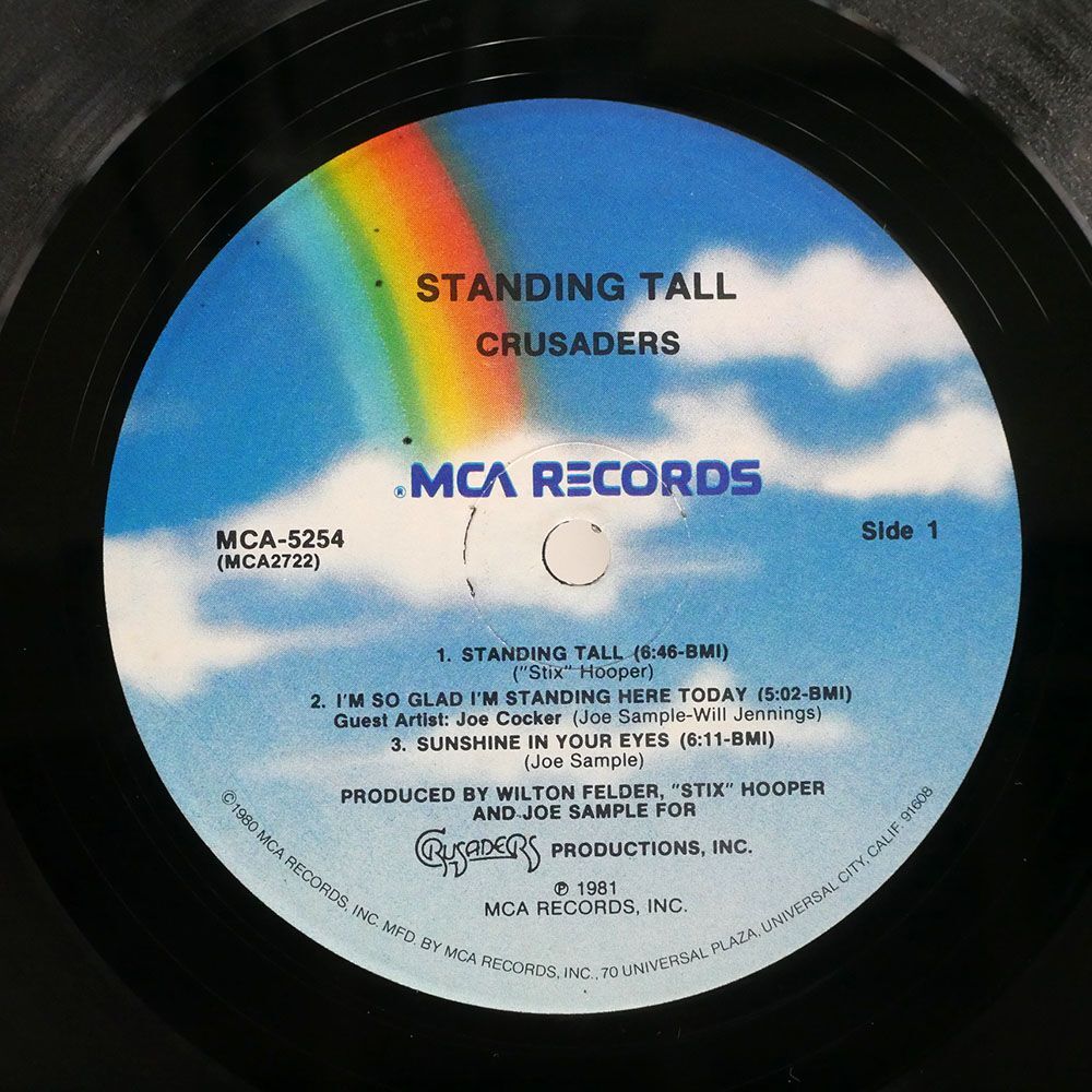 米 CRUSADERS/STANDING TALL/MCA MCA5254 LPの画像2