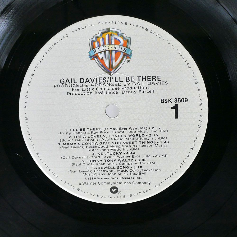 GAIL DAVIES/I’LL BE THERE/WARNER BROS. BSK3509 LP_画像2