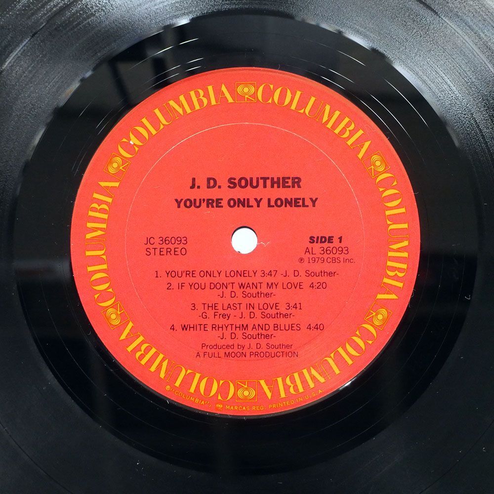 米 JOHN DAVID SOUTHER/YOU’RE ONLY LONELY/COLUMBIA JC36093 LPの画像2