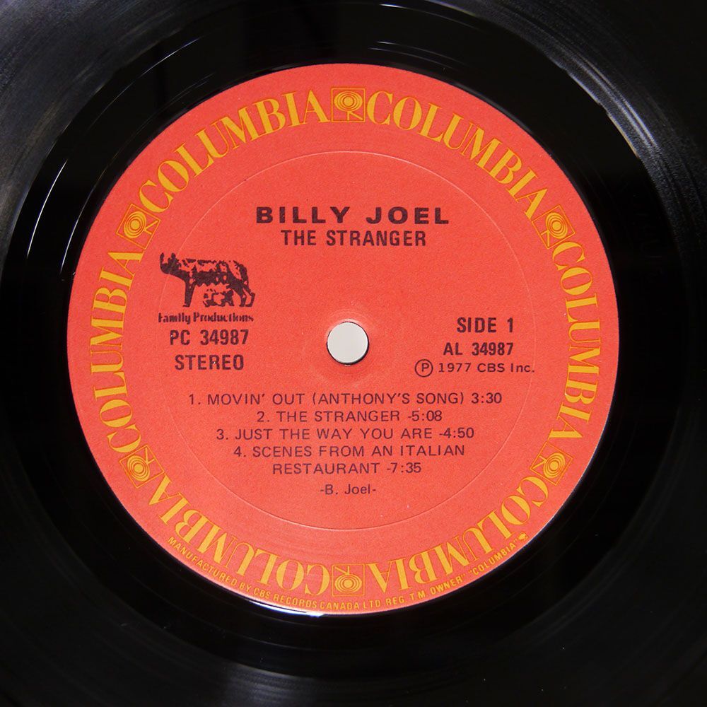 BILLY JOEL/STRANGER/COLUMBIA PC34987 LP_画像2