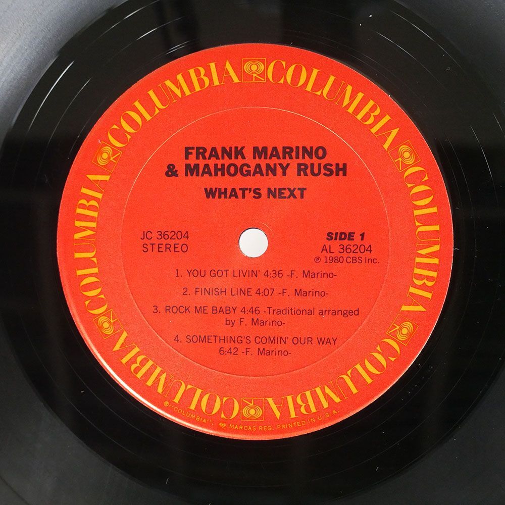 FRANK MARINO, MAHOGANY RUSH/WHAT’S NEXT/COLUMBIA JC36204 LPの画像2