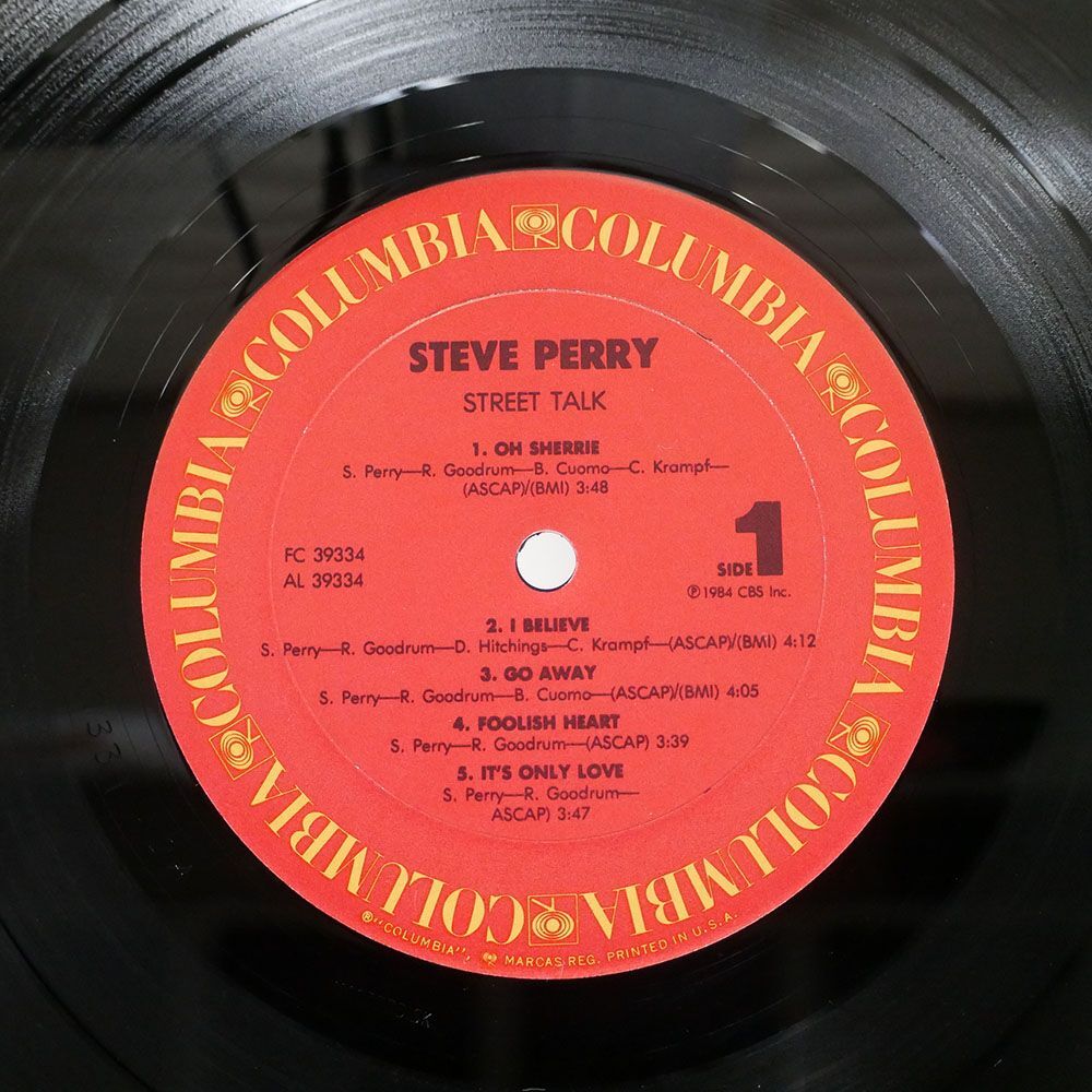 STEVE PERRY/STREET TALK/COLUMBIA FC39334 LPの画像2