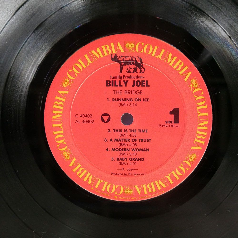 米 BILLY JOEL/BRIDGE/COLUMBIA C40402 LPの画像2