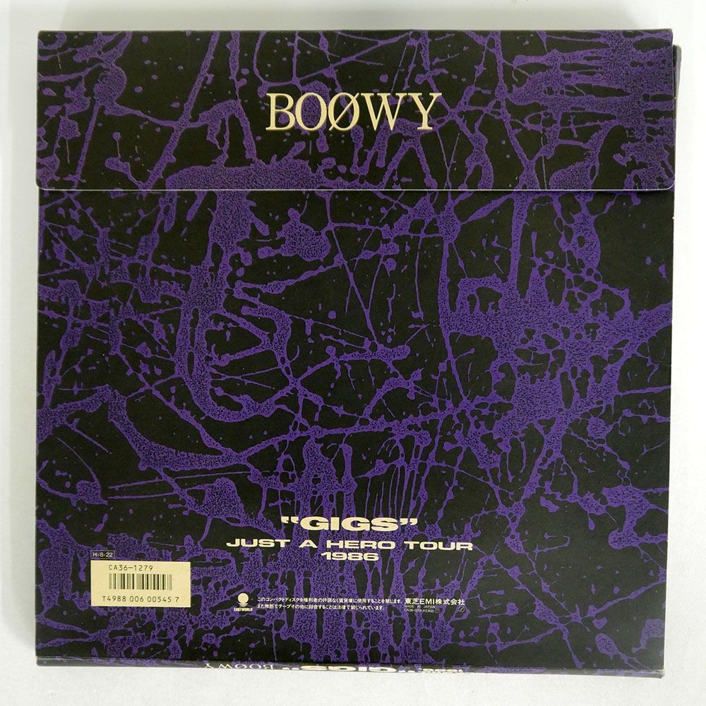 BOOWY/GIGS JUST A HERO TOUR 1986/EASTWORLD CA361279 CD_画像2