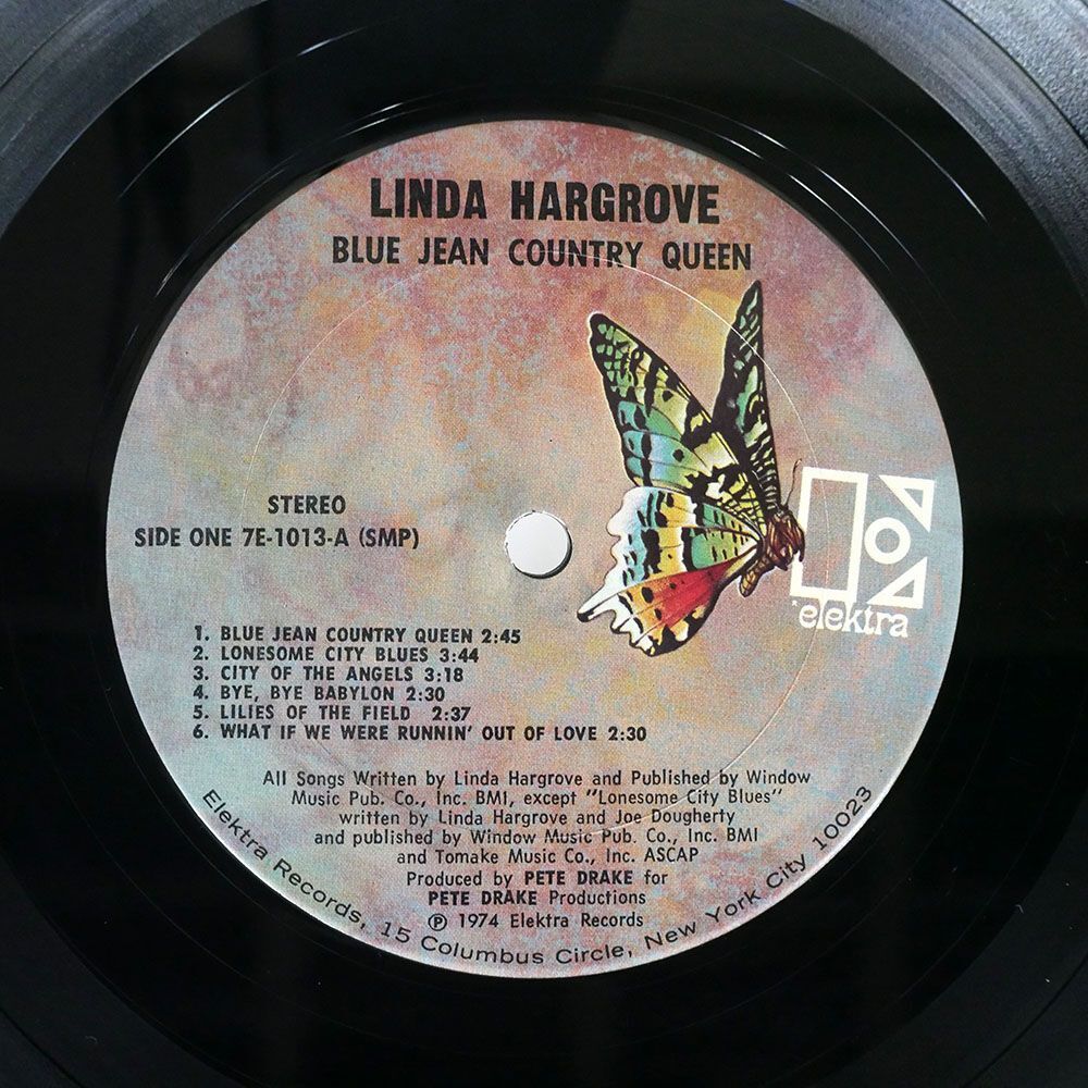 LINDA HARGROVE/BLUE JEAN COUNTRY QUEEN/ELEKTRA 7E1013 LPの画像2