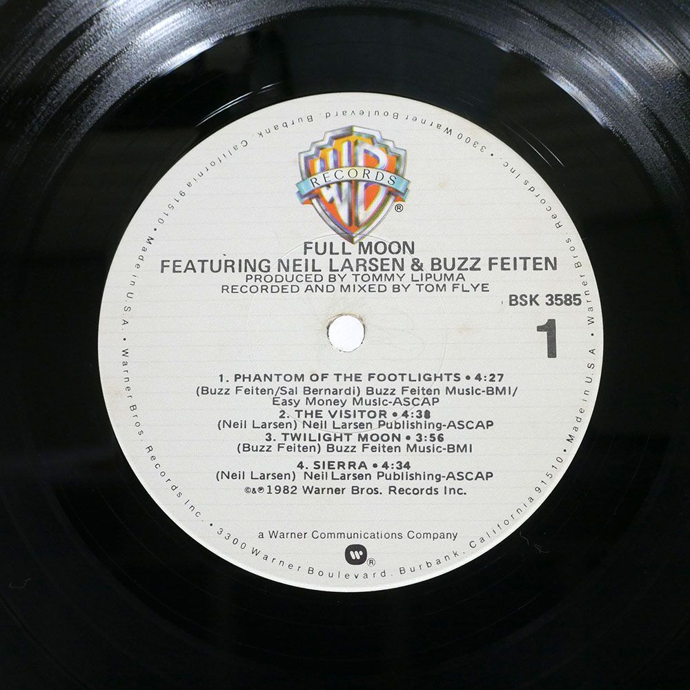 米 FULL MOON/FEATURING NEIL LARSEN & BUZZ FEITEN/WARNER BROS. BSK3585 LPの画像2