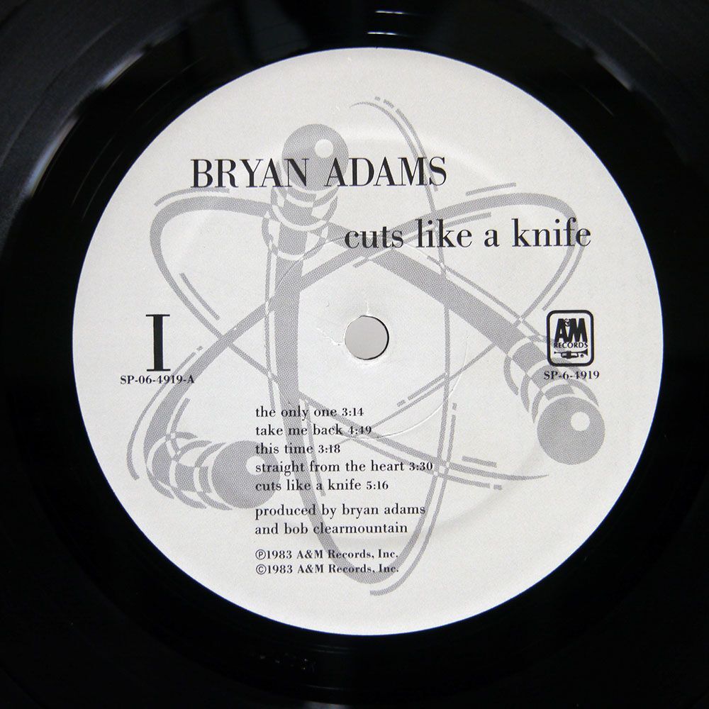 米 BRYAN ADAMS/CUTS LIKE A KNIFE/A&M SP64919 LP_画像2