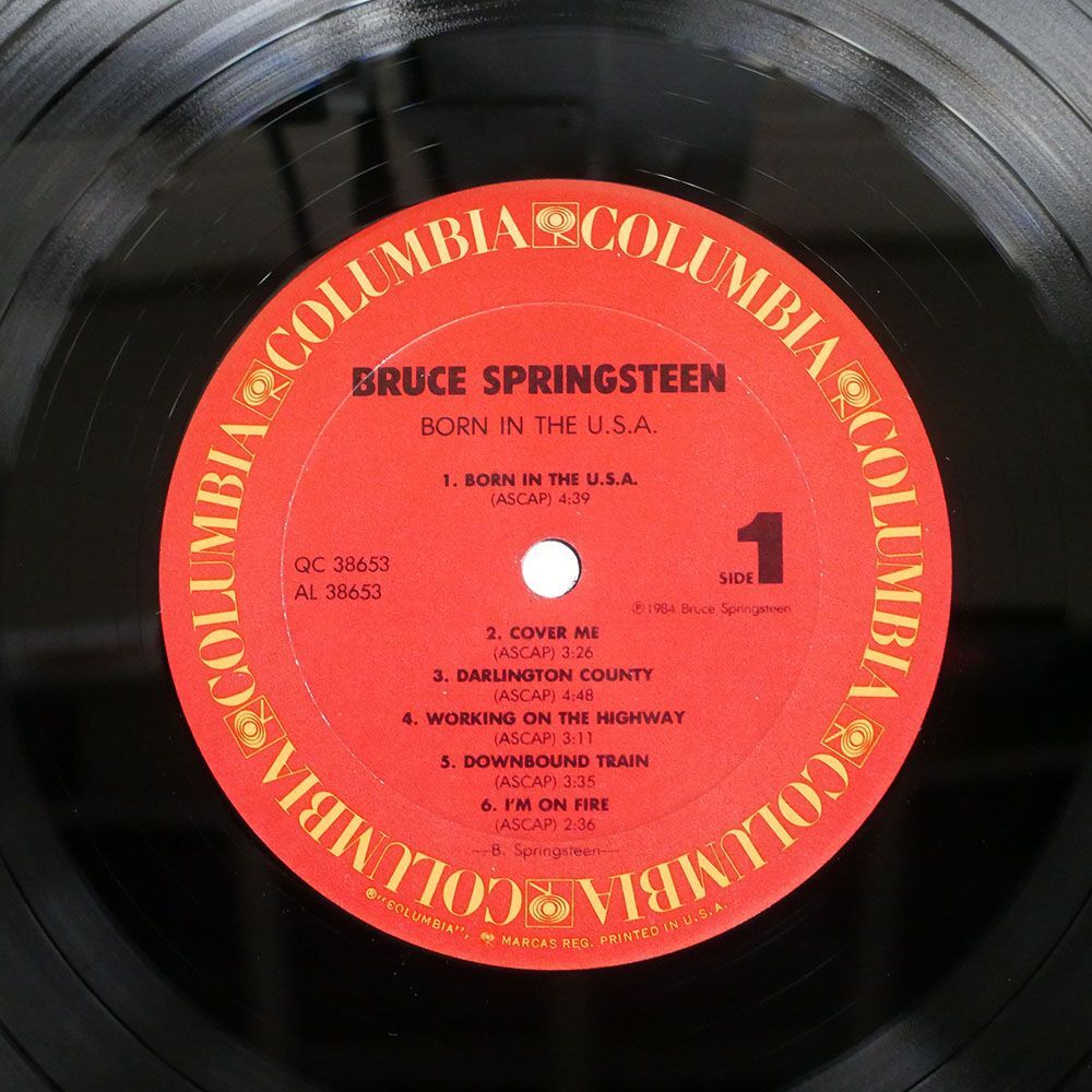 米 BRUCE SPRINGSTEEN/BORN IN THE U.S.A./COLUMBIA QC38653 LPの画像2