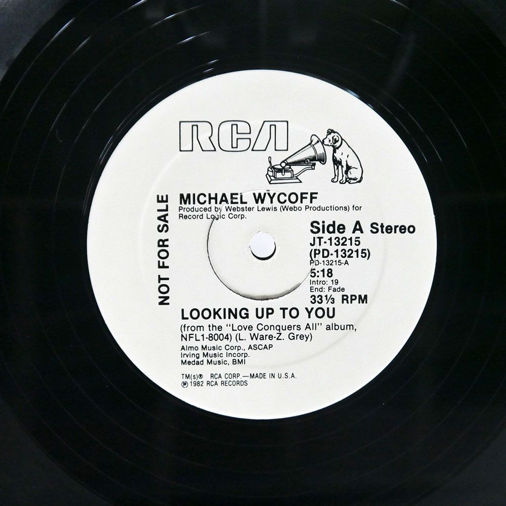 米 プロモ MICHAEL WYCOFF/LOOKING UP TO YOU/RCA JT13215 12の画像1