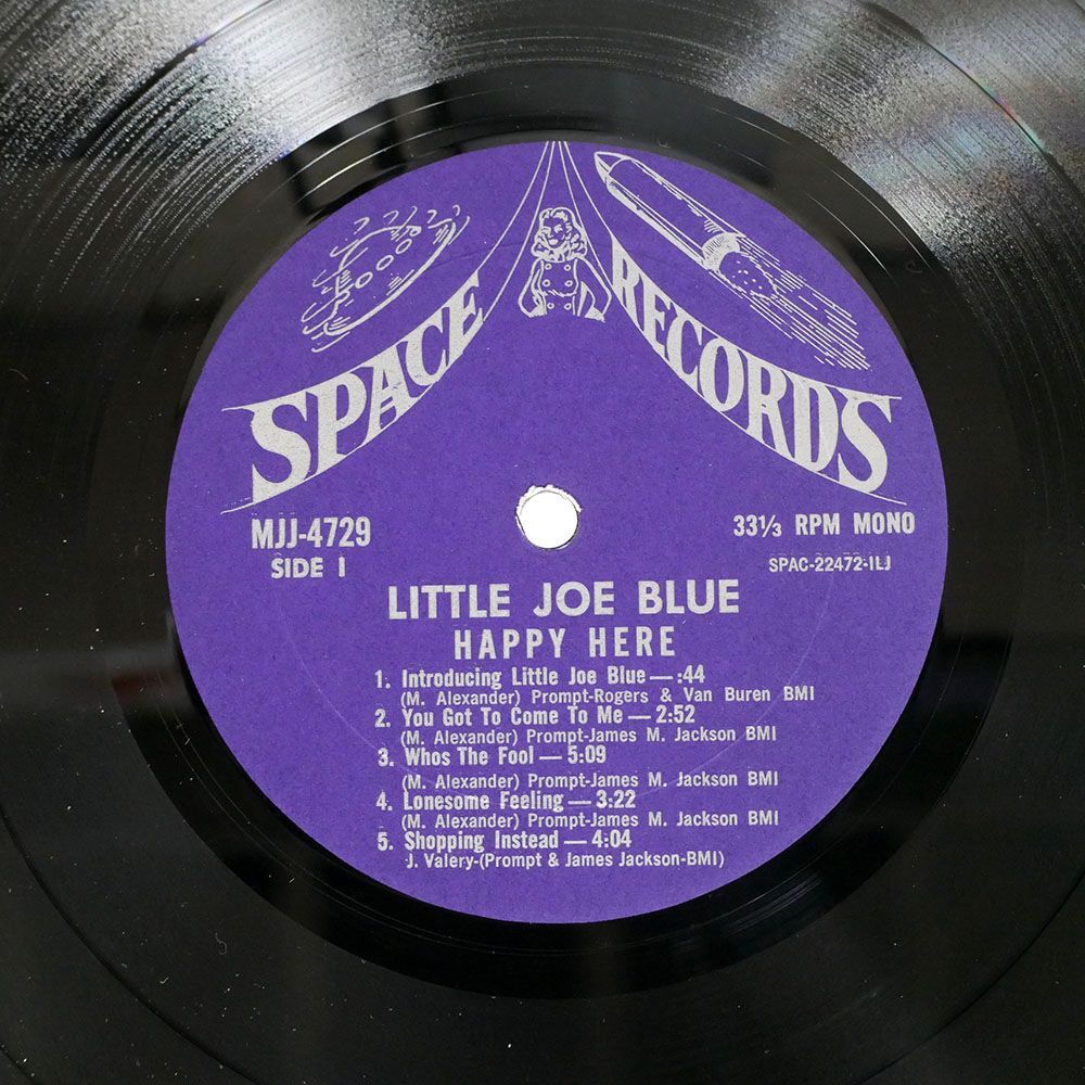 LITTLE JOE BLUE/HAPPY HERE - "EARTHY BLUES"/SPACE MJJ4729 LPの画像3