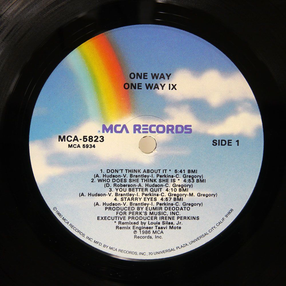 米 ONE WAY/IX/MCA MCA5823 LPの画像2