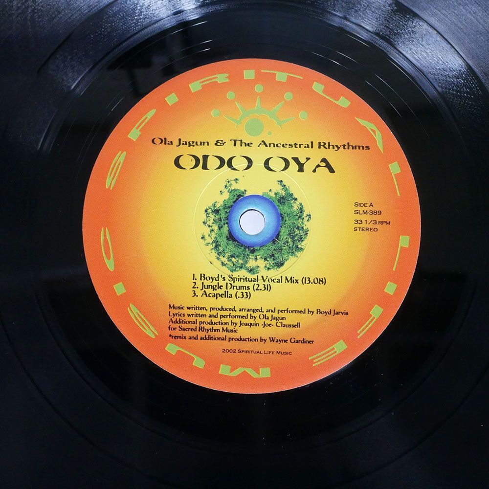 米 OLA JAGUN AND HIS ANCESTRAL RHYTHMS/ODO OYA/SPIRITUAL LIFE MUSIC SLM389 12の画像2