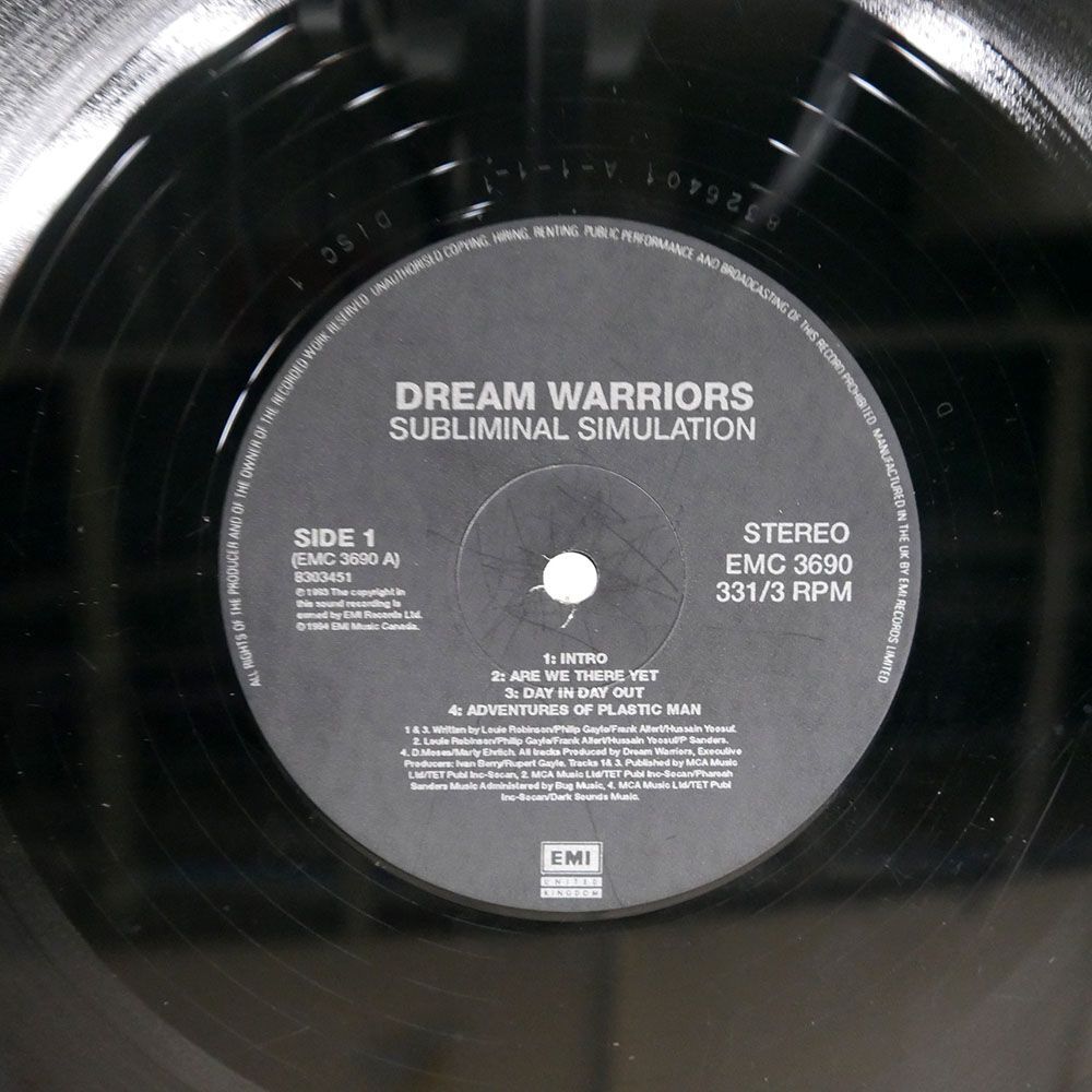 DREAM WARRIORS/SUBLIMINAL SIMULATION/EMI 724383034512 LP_画像1