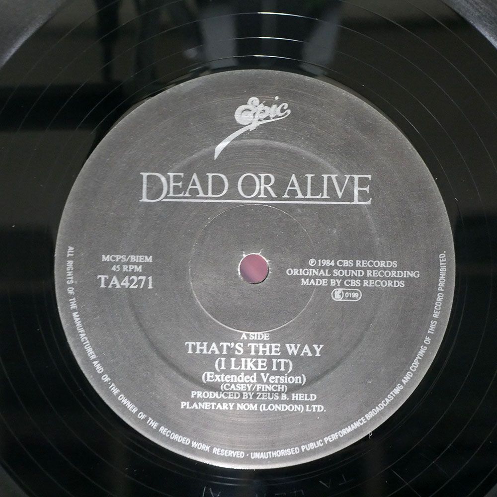 DEAD OR ALIVE/THAT’S THE WAY (I LIKE IT) (EXTENDED VERSION)/EPIC TA4271 12_画像2