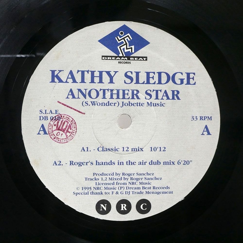 KATHY SLEDGE/ANOTHER STAR/DREAM BEAT DB 010 12_画像1