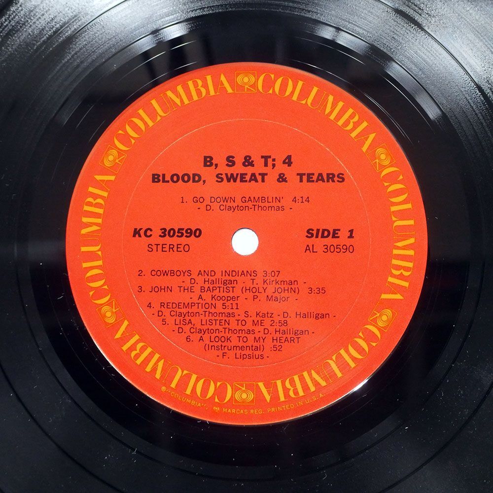 BLOOD, SWEAT AND TEARS/B, S & T 4/COLUMBIA KC30590 LPの画像2