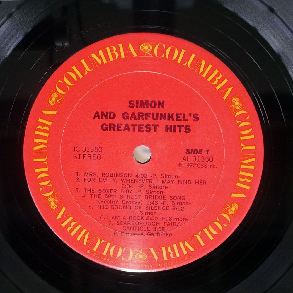 米 SIMON & GARFUNKEL/S GREATEST HITS/COLUMBIA JC31350 LPの画像2