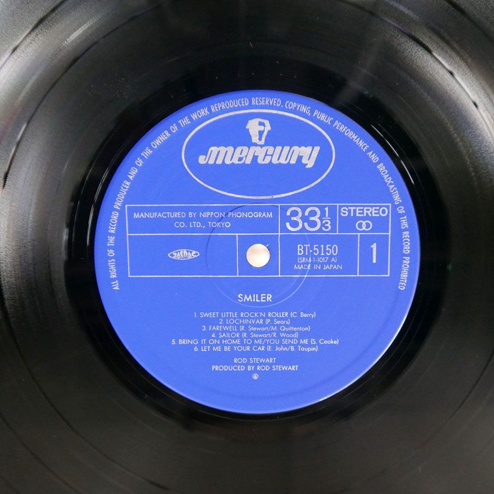 帯付き ロッド・スチュワート/スマイラー/MERCURY BT5150 LPの画像2