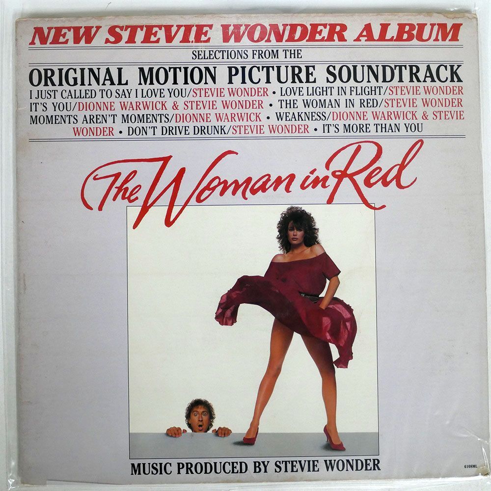 米 STEVIE WONDER/WOMAN IN RED (SELECTIONS FROM THE ORIGINAL MOTION PICTURE SOUNDTRACK)/MOTOWN 6108ML LPの画像1