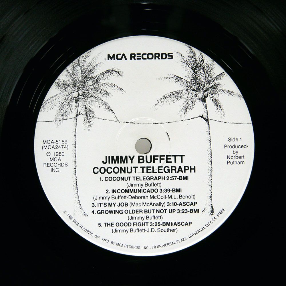 JIMMY BUFFETT/COCONUT TELEGRAPH/MCA MCA5169 LPの画像2