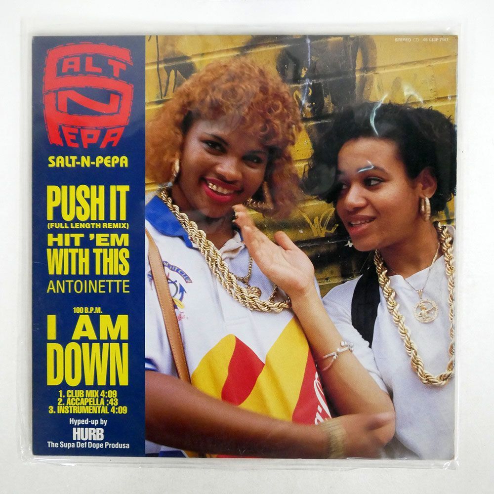 SALT ’N’ PEPA/PUSH IT (FULL LENGTH REMIX)/FFRR L13P7147 12の画像1