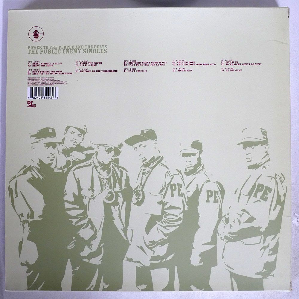 PUBLIC ENEMY/POWER TO THE PEOPLE AND THE BEATS - SINGLES/MERCURY 9832545 12の画像2