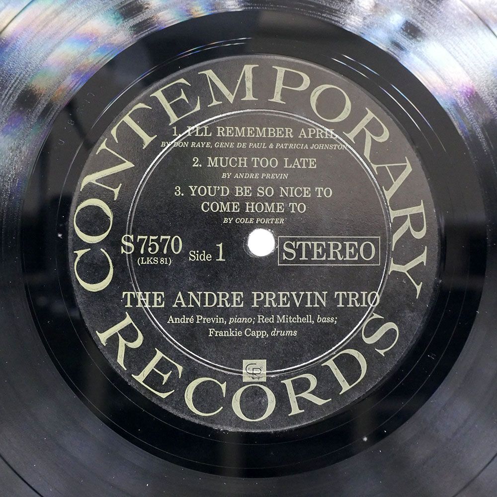 ANDRE PREVIN TRIO/KING SIZE/CONTEMPORARY S7570 LPの画像3