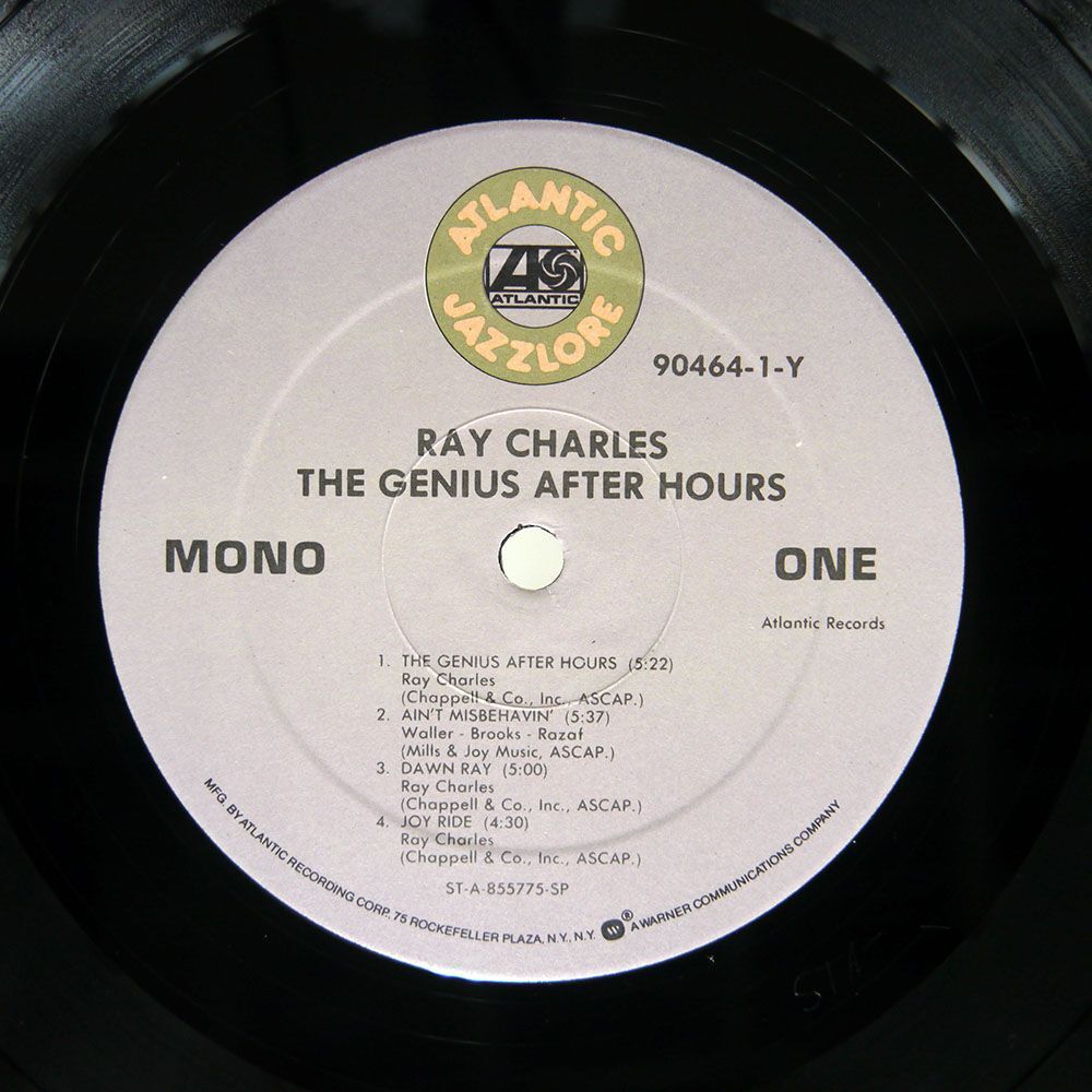 米 RAY CHARLES/GENIUS AFTER HOURS/ATLANTIC 904641Y LP_画像2