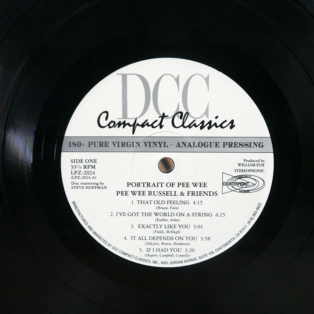 米 重量盤 PEE WEE RUSSELL/PORTRAIT OF/DCC COMPACT CLASSICS LPZ2024 LPの画像2