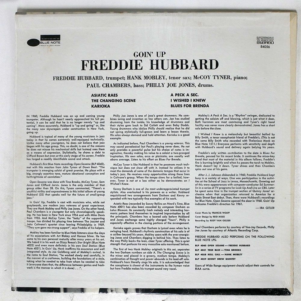 FREDDIE HUBBARD/GOIN’ UP/BLUE NOTE BST84056 LPの画像2