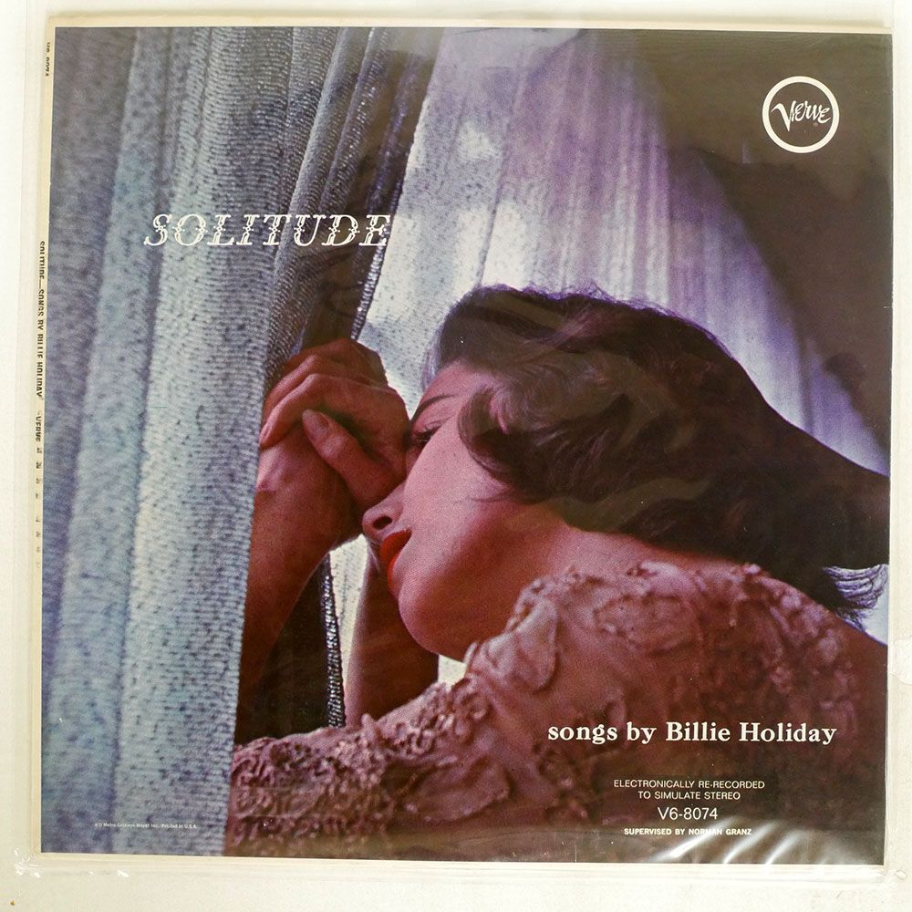 米 BILLIE HOLIDAY/SOLITUDE/VERVE V68074 LPの画像1