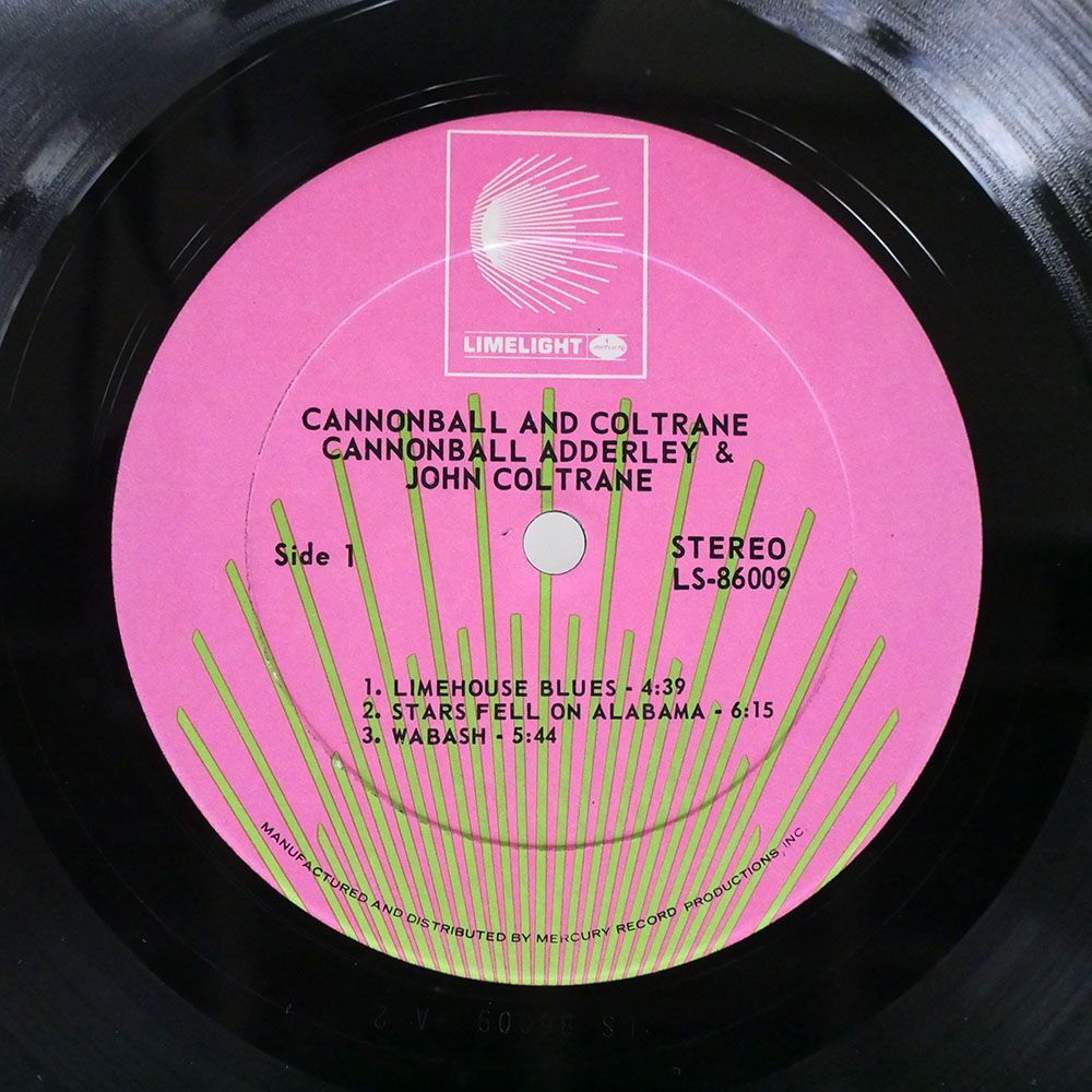CANNONBALL ADDERLEY/CANNONBALL & COLTRANE/LIMELIGHT LS86009 LPの画像2