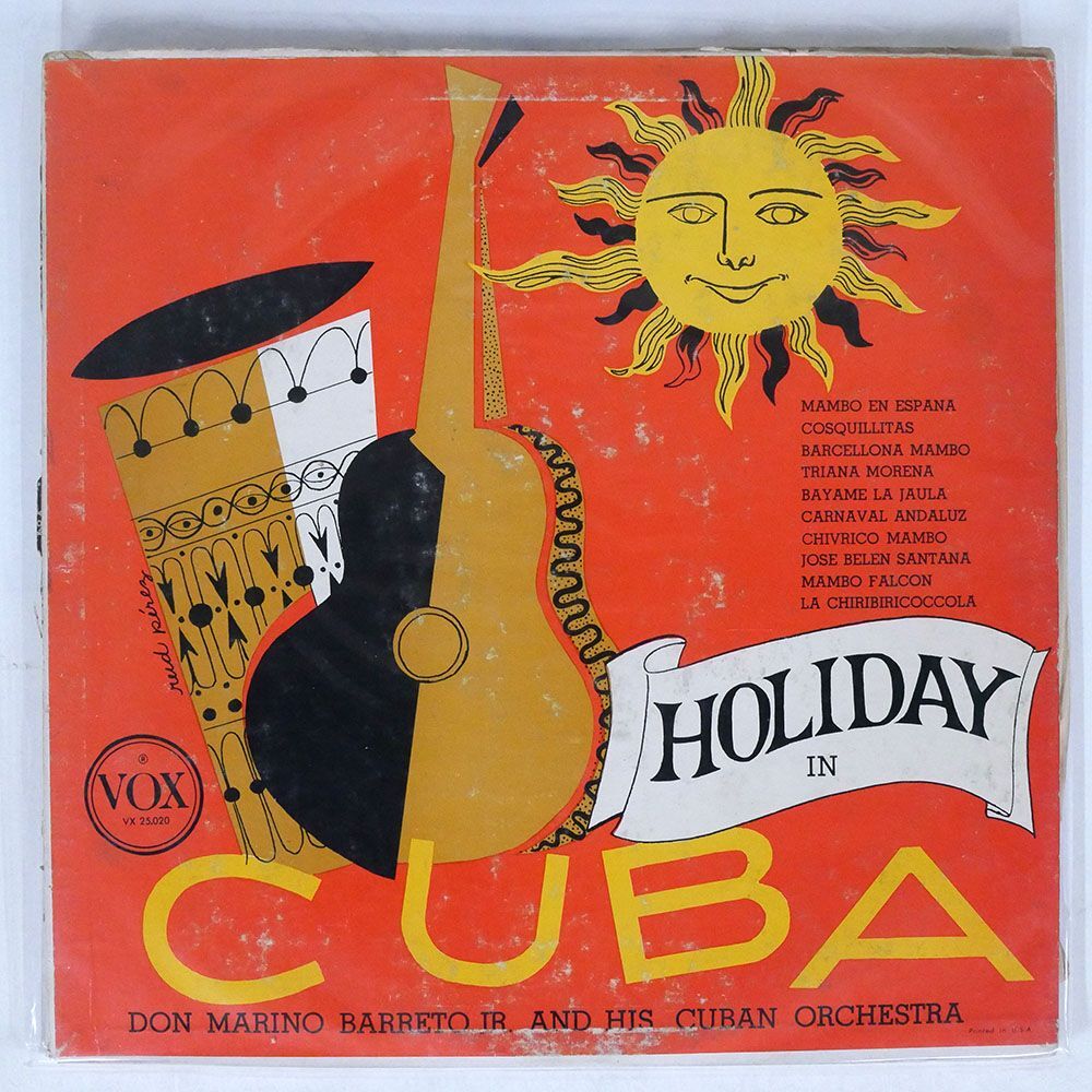 DON MARINO BARRETO JR. AND HIS CUBAN ORCHESTRA/COOK’S TOUR OF CUBA/VOX VX25020 LPの画像1