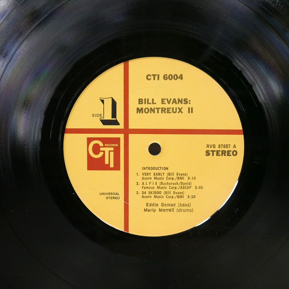 BILL EVANS/MONTREUX II/CTI CTI6004 LPの画像2