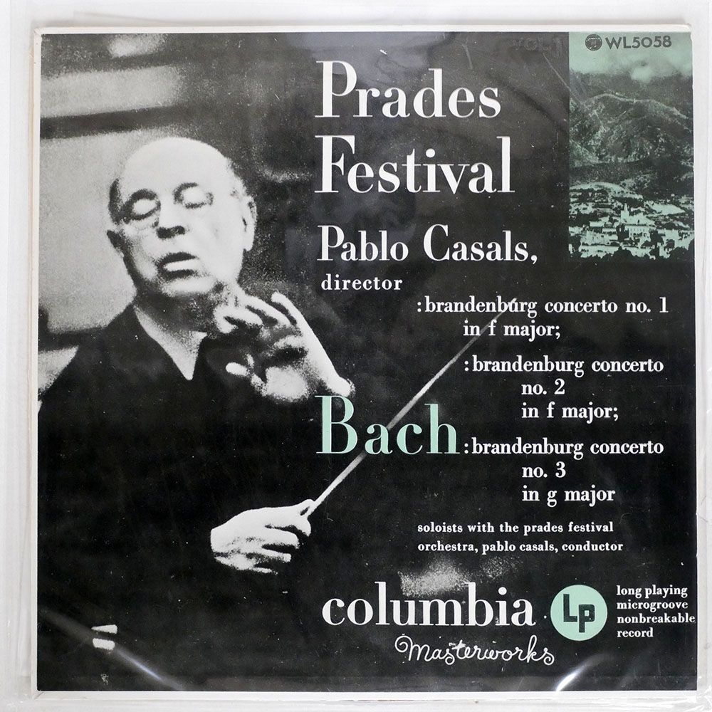 パブロ・カザルス/バッハ：ブランデンブルク協奏曲 第一番 ヘ長調/COLUMBIA WL5058 LPの画像1