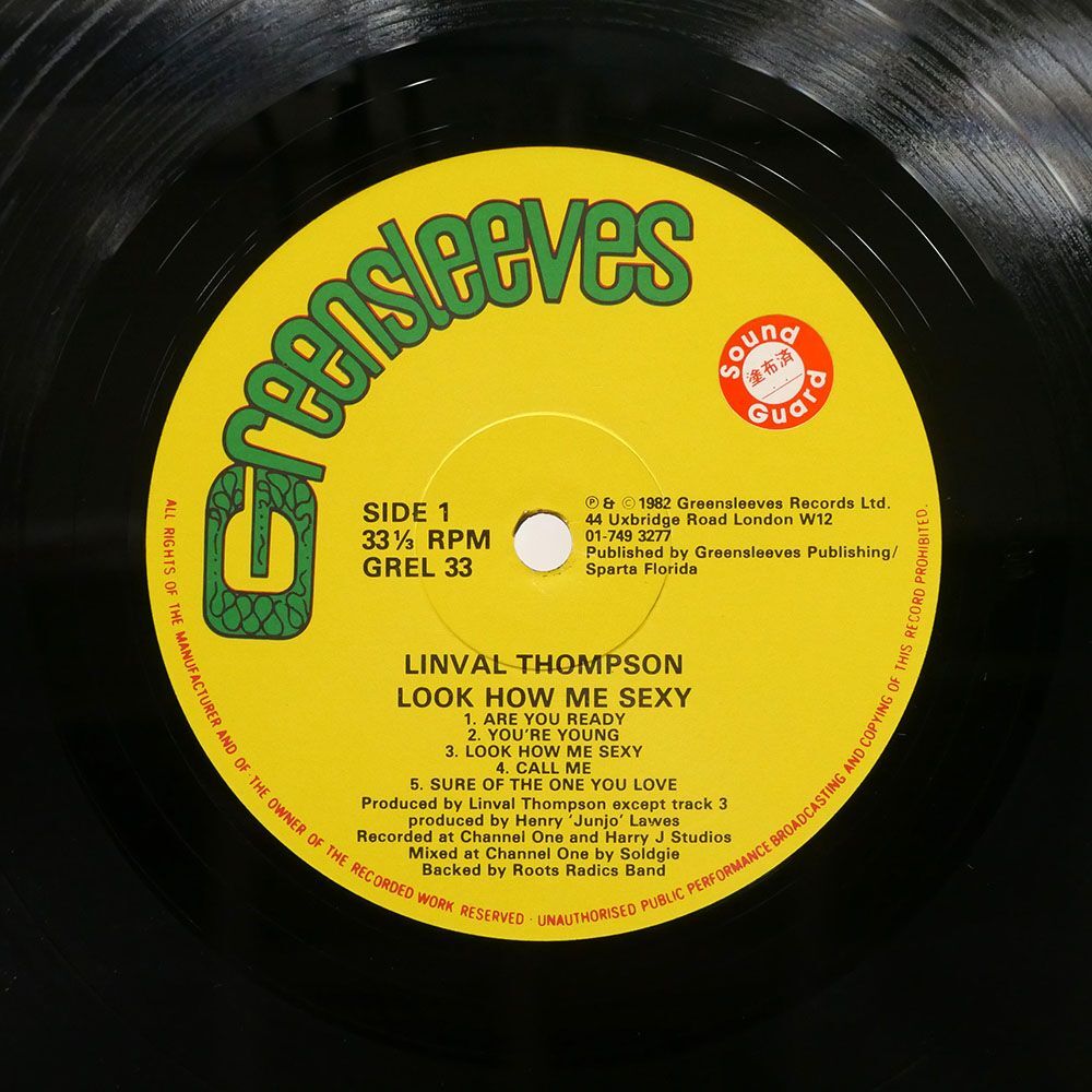 LINVAL THOMPSON/LOOK HOW ME SEXY/GREENSLEEVES GREL33 LPの画像2