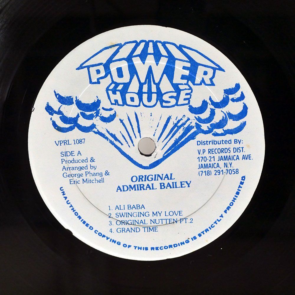 ADMIRAL BAILEY/ORIGINAL/POWER-HOUSE VPRL1087 LPの画像2